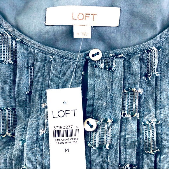 NWT LOFT Cotton Dress • Loose and swingy fit • Size M - Picture 4 of 4